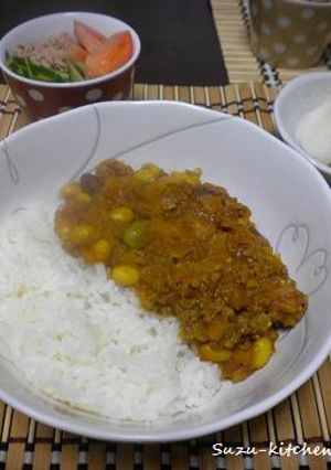 トマトジュースで作る豆入りドライカレー-レシピのメイン写真