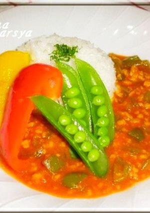 15分で作れる♪ひき肉とピーマンのカレー-レシピのメイン写真