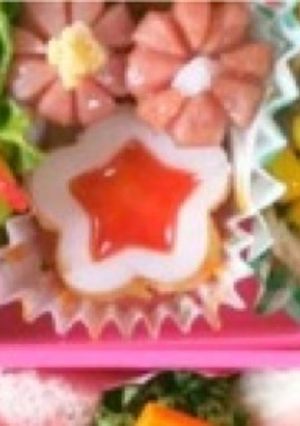 星の形の卵焼き-レシピのメイン写真