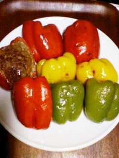 パプリカの肉詰め-レシピのメイン写真