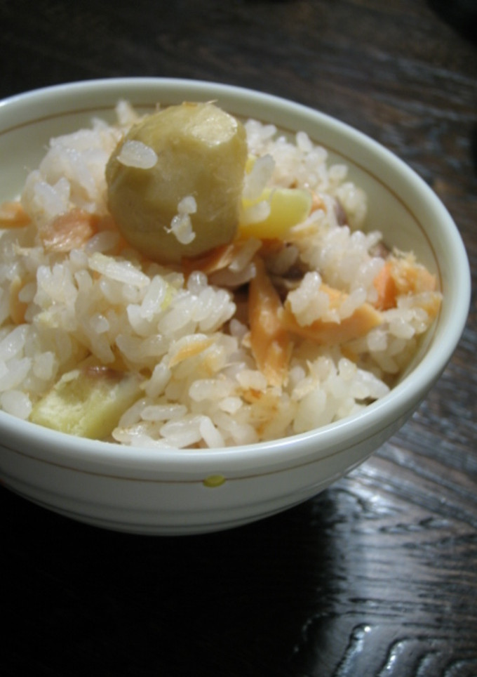 栗と鮭味噌漬けの炊き込みご飯☆-レシピのメイン写真