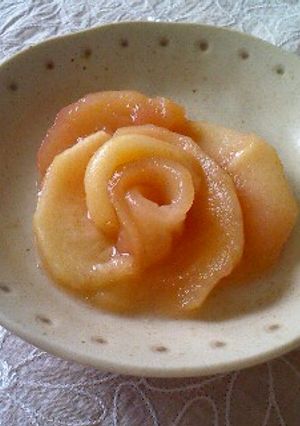 リンゴ一個だけで作る、コンポート-レシピのメイン写真