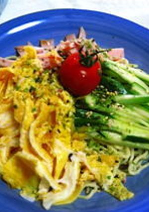 冷やし中華にマヨネーズをかけよう～☆彡-レシピのメイン写真