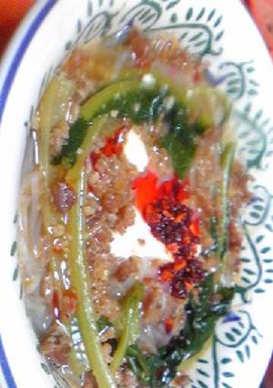 食べるラー油で☆簡単♪坦々風豆腐はるさめ-レシピのメイン写真