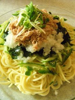 ツナとおろしの冷製パスタ☆-レシピのメイン写真
