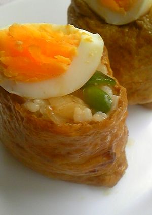 お弁当に!カレーﾗｲｽおいなりさん☆-レシピのメイン写真