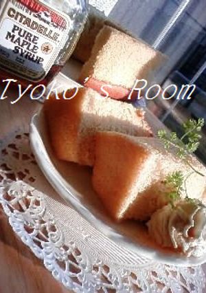 メープル香る✿シフォンケーキ-レシピのメイン写真