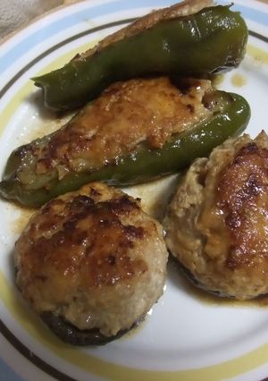 ピーマンとシイタケのヘルシー肉詰め-レシピのメイン写真