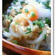 *冷凍うどんでぶっかけうどん*