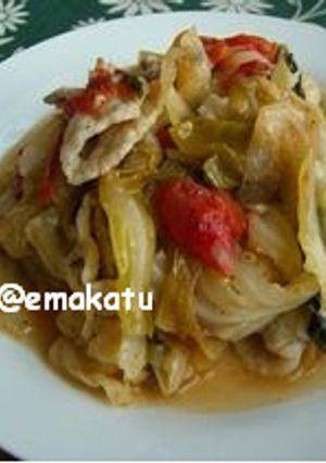 豚とキャベツの大葉にんにく蒸し-レシピのメイン写真