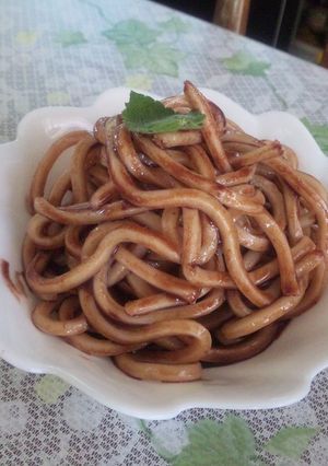 ぉゃっ？ランチ？　チョコうどん-レシピのメイン写真