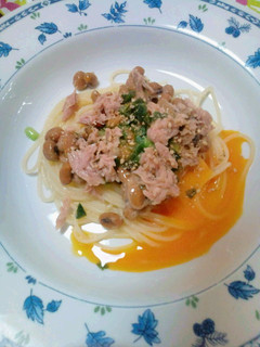 納豆とツナのサッパリ冷製ぱすた-レシピのメイン写真