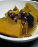 水煮缶で簡単♪かぼちゃのあずき煮