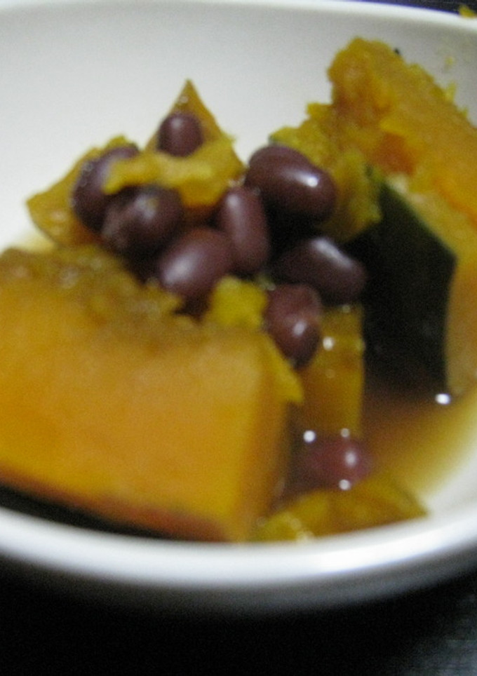 水煮缶で簡単♪かぼちゃのあずき煮-レシピのメイン写真