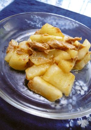 夕顔とツナの炒め物　キムチ味Ver.-レシピのメイン写真