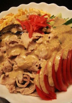 電子レンジで☆冷しゃぶごまだれそうめん☆-レシピのメイン写真