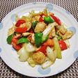 お肉柔らか~鶏胸肉のめんつゆマヨ炒め