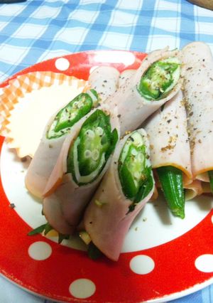 オクラ☆ハム巻き★-レシピのメイン写真