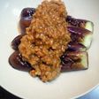 茄子の肉味噌かけ