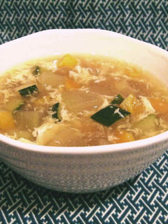 夕顔の中華風野菜スープ♪冬瓜でもOKです-レシピのメイン写真
