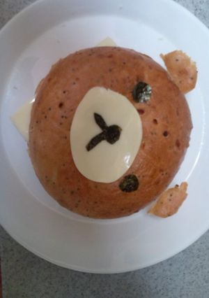 キャラ弁☆ベーグルでリラックマ-レシピのメイン写真