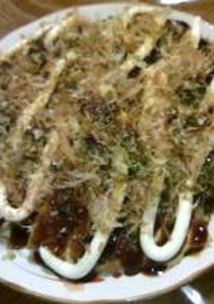 うどんオムレツ☆お好み焼き風☆納豆入り♪-レシピのメイン写真