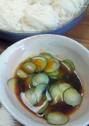 お酢でさっぱり唐旨っ!そうめんつゆ〜!-レシピのメイン写真