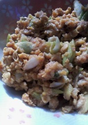 朝ご飯に♪簡単ネギ味噌！-レシピのメイン写真