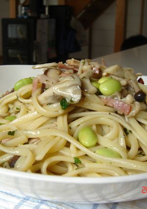 枝豆とキノコのパスタ-レシピのメイン写真
