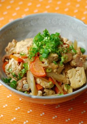 簡単♪根菜たっぷりいり豆腐-レシピのメイン写真