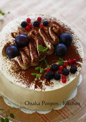 カフェモカ♡　デコレーションケーキ-レシピのメイン写真