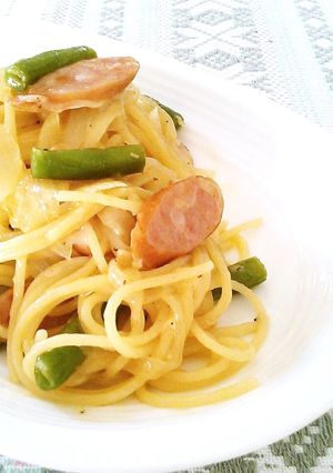 ウインナーのコンソメチーズパスタ-レシピのメイン写真