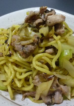あっさり♬セロリと高菜の塩焼きそば-レシピのメイン写真