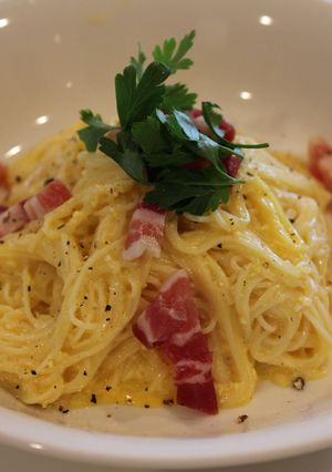 冷製♡カルボナーラ♪そうめん-レシピのメイン写真