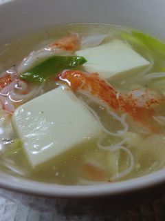 *カニカマと豆腐の中華スープ*-レシピのメイン写真