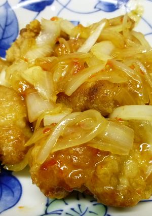 冷凍の竜田揚げで簡単トリチリ☆-レシピのメイン写真