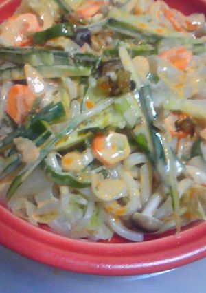 タジン鍋で温野菜うどん(食べラー)-レシピのメイン写真