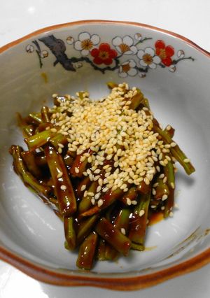 簡単!火を使わない!ささげの味噌ゴマ和え-レシピのメイン写真
