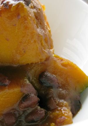 レンジで時短！かぼちゃのいとこ煮-レシピのメイン写真