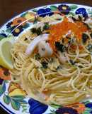 魚貝のたらこ・うにあえスパゲッティ♪