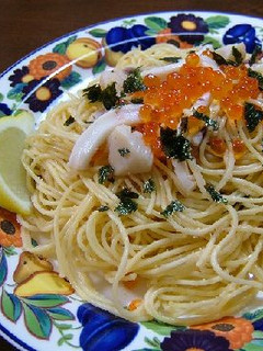 魚貝のたらこ・うにあえスパゲッティ♪-レシピのメイン写真
