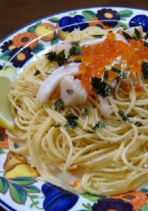 魚貝のたらこ・うにあえスパゲッティ♪-レシピのメイン写真