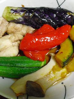 鶏肉と夏野菜の揚げびたし-レシピのメイン写真
