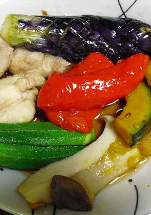 鶏肉と夏野菜の揚げびたし-レシピのメイン写真