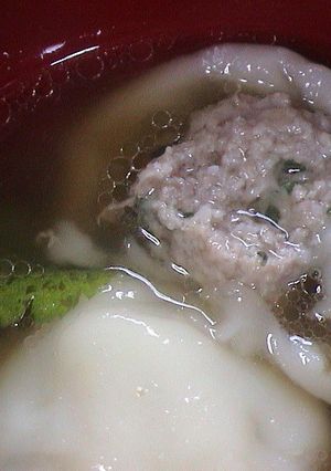 つるつる肉団子　in　白玉-レシピのメイン写真