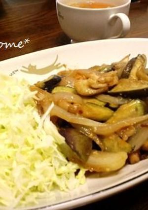 なすと鶏肉の味噌炒め-レシピのメイン写真