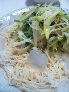 ピリ辛マヨ味噌のそうめん-レシピのメイン写真