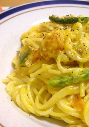 かぼちゃとツナのクリームパスタ♬-レシピのメイン写真
