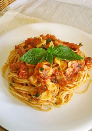 ＊バジルとベーコンのトマトパスタソース＊-レシピのメイン写真