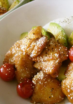 おうちカフェ チキンアボカドプレート-レシピのメイン写真